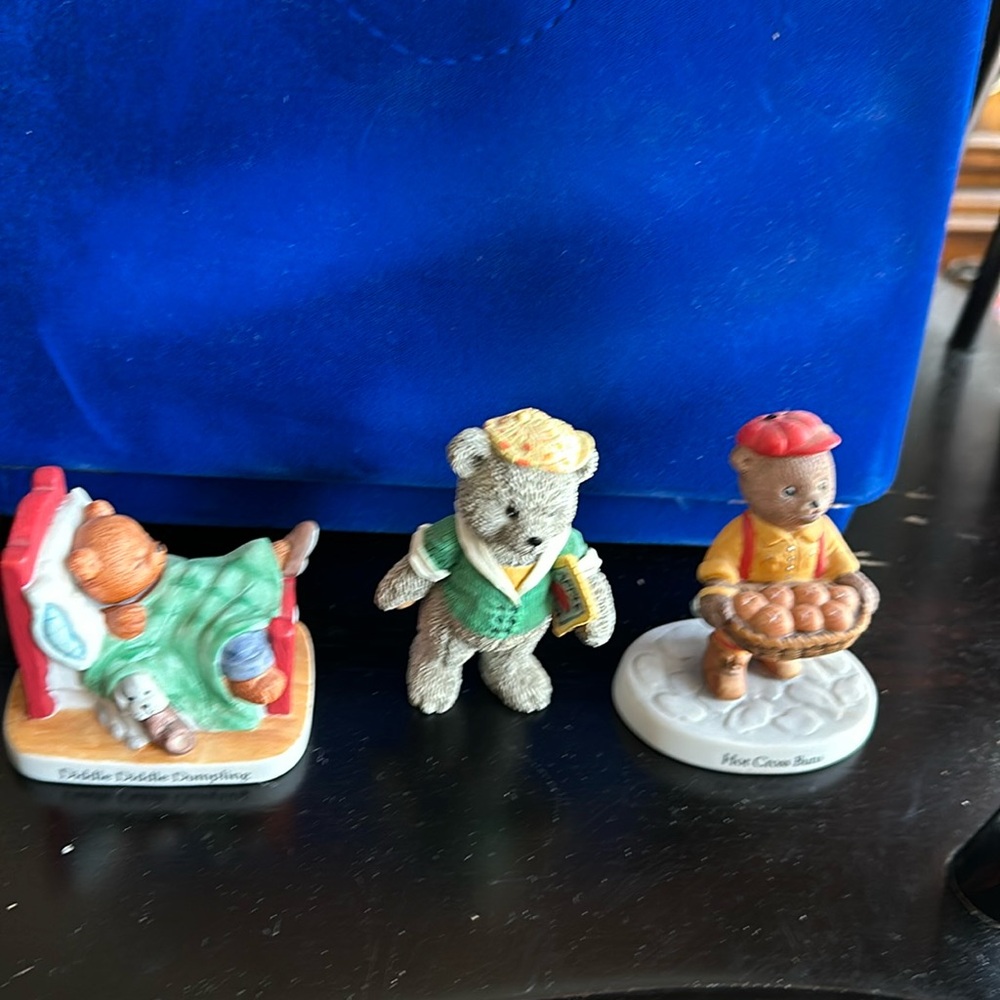 🐻 3 Bronson Collectibles Bear Figurines 🐻